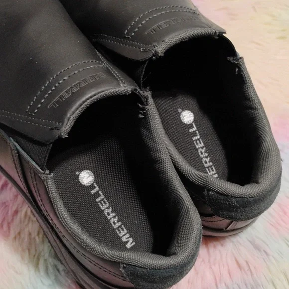 Merrell Black Performance Footwear Slip On Shoes Sz.10 Gently Worn (X-106 CRATE) Merrell Black Performance Footwear Slip On Shoes Sz.10  main image 4